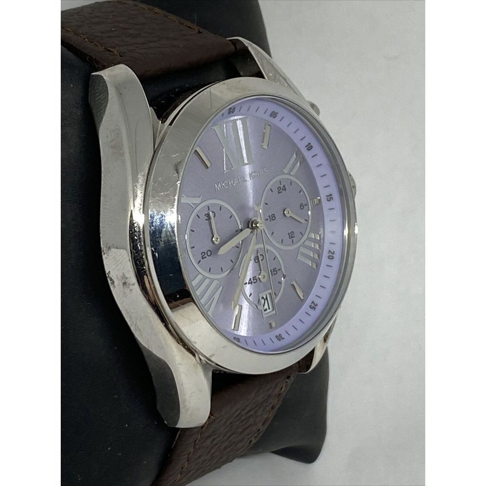 Michael Kors MK6331 Women's Brown Leather Analog Dial Quartz Genuine Watch GE460 - Picture 5 of 12